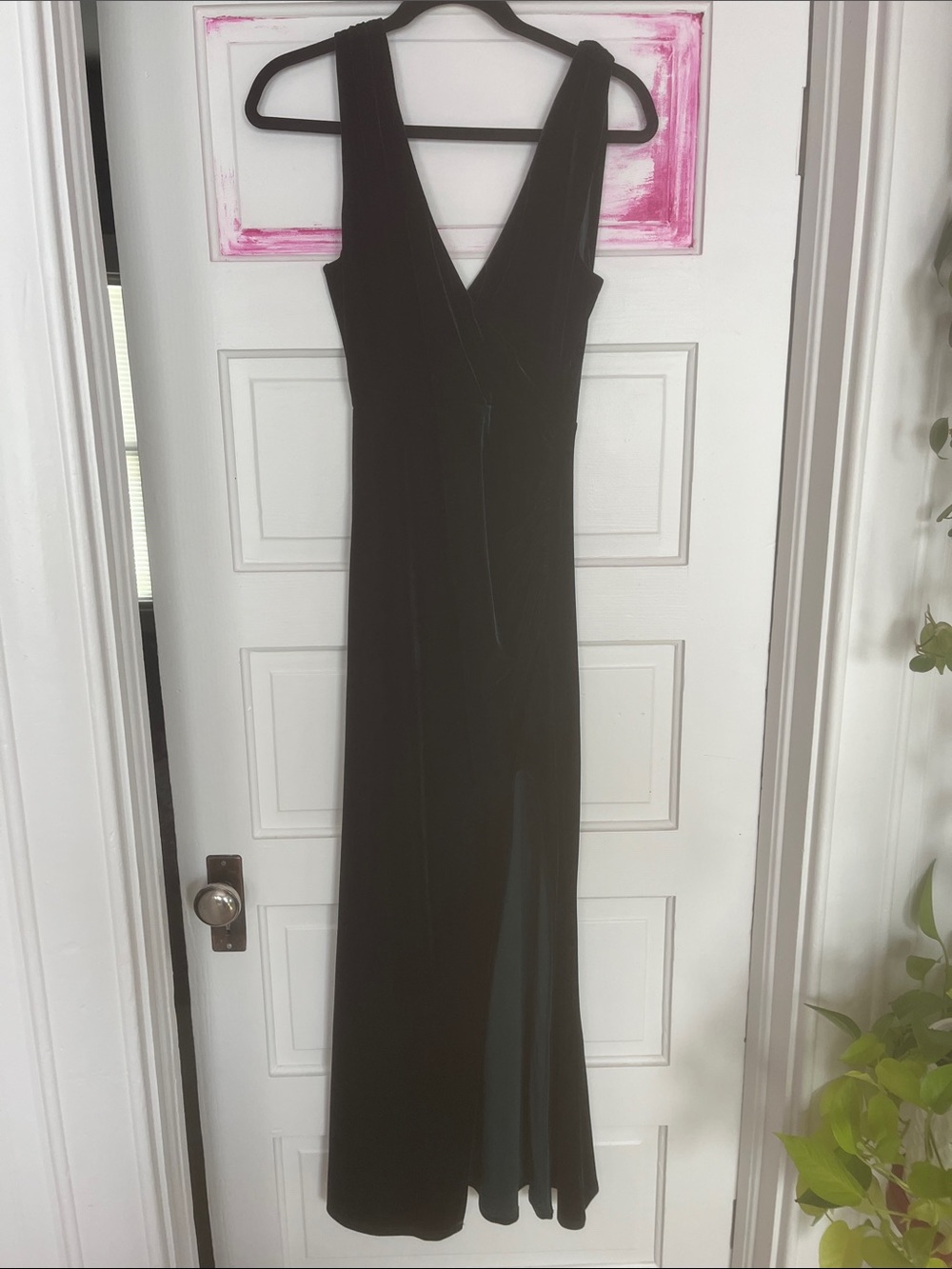 Emerald evening dress
